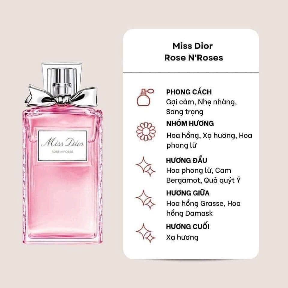 Nước Hoa Nữ Miss Dior Rose n'Roses - Ảnh 7
